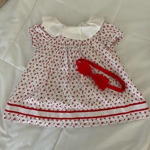 Janie and Jack 3-6 baby girl cherry dress